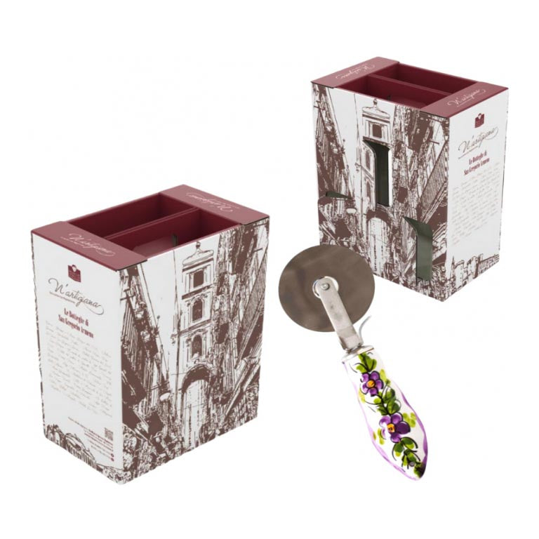 STRENNA TAGLIAPIZZA CERAMICA S.GREGORIO (1 pz)